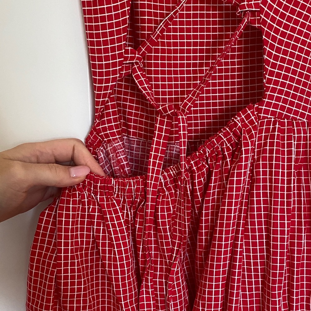 Red Gingham Sundress - image 6
